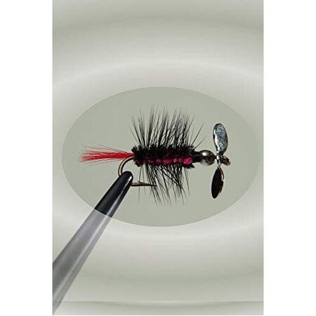 Pistol Pete TroutPanfish Fly, Sz 10, Black Tiger, 2Pack, 2PK 10004-2PK
